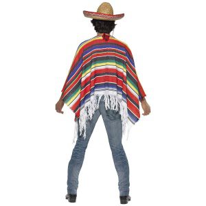 Poncho Mehrfarbig, One Size | Poncho Multi Coloured - carnivalstore.de