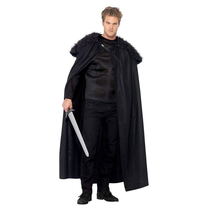 Herren Finsterer Barbar Kostüm | Dark Barbarian Costume With Top And Cape - carnivalstore.de