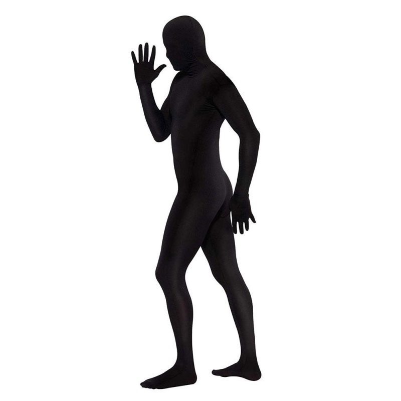 Herren Second Skin Kostüm in Schwarz | Second Skin Suit Black - carnivalstore.de