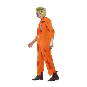 Zombie Death Row Inmate, oranžen, s kombinezonom - carnivalstore.de