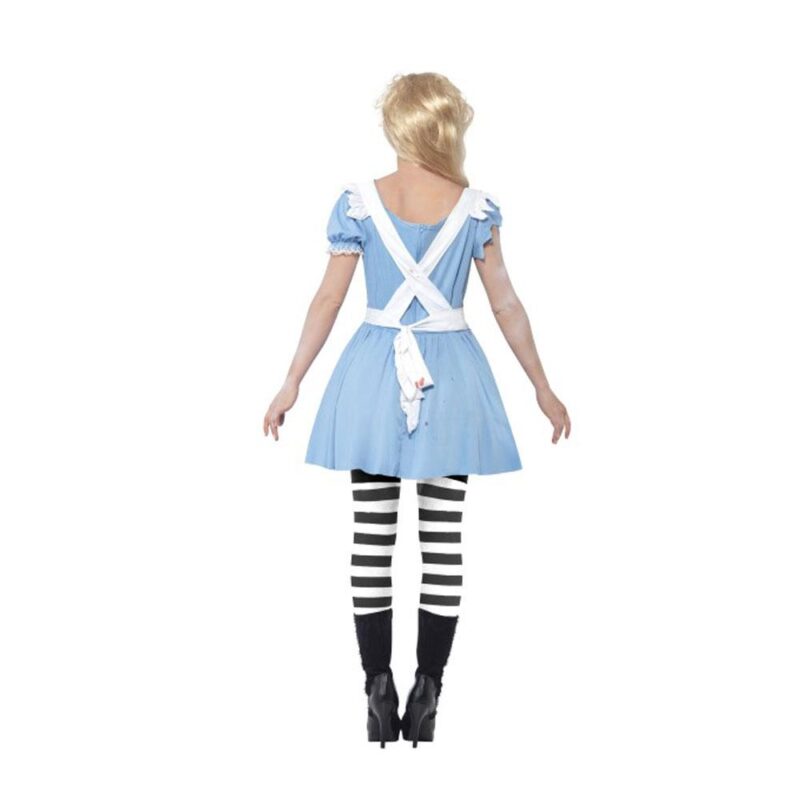 Costume Zombie Malice, robe avec poitrine en latex, tablier et bandeau - carnivalstore.de