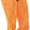 80s Lace Leggings Neon Orange