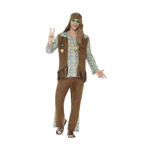Herren 60er Jahre Hippie Kostüm | Jaren 60 Hippie Kostuum Veelkleurig - carnavalstore.de