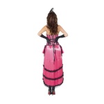Kostým Boutique Can Can Diva, ružový, šnurovací korzet, sukňa s vlečkou a čelenkou - carnivalstore.de