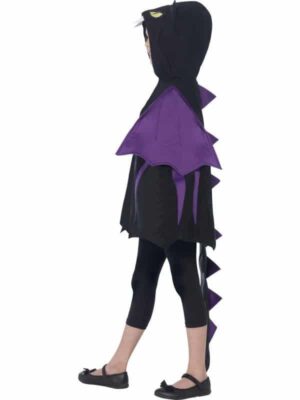 Alternative view of Hooded Creature Cape with Attached Wings and Tail
