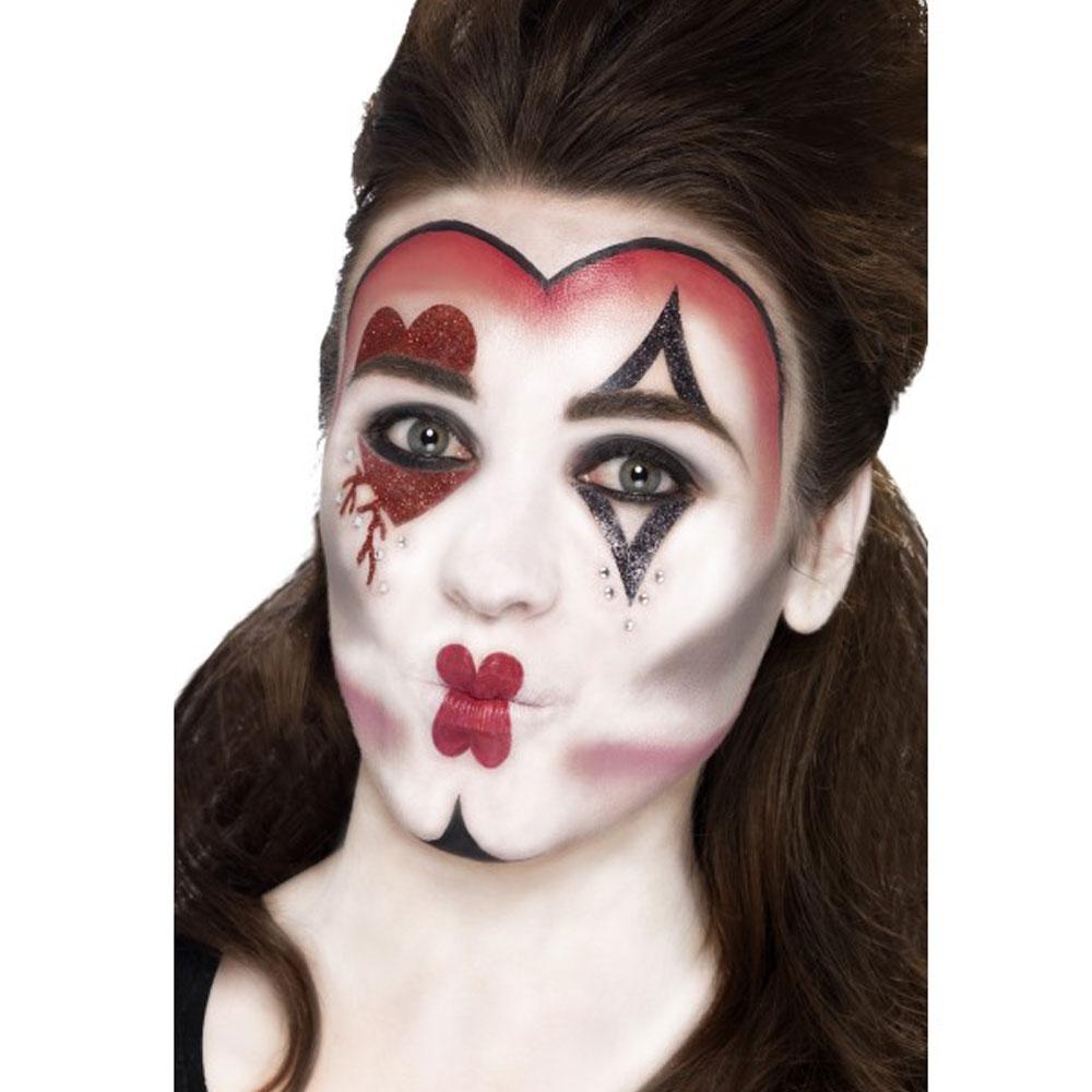 Kit de maquillage Queen Of Hearts, avec peintures pour le visage