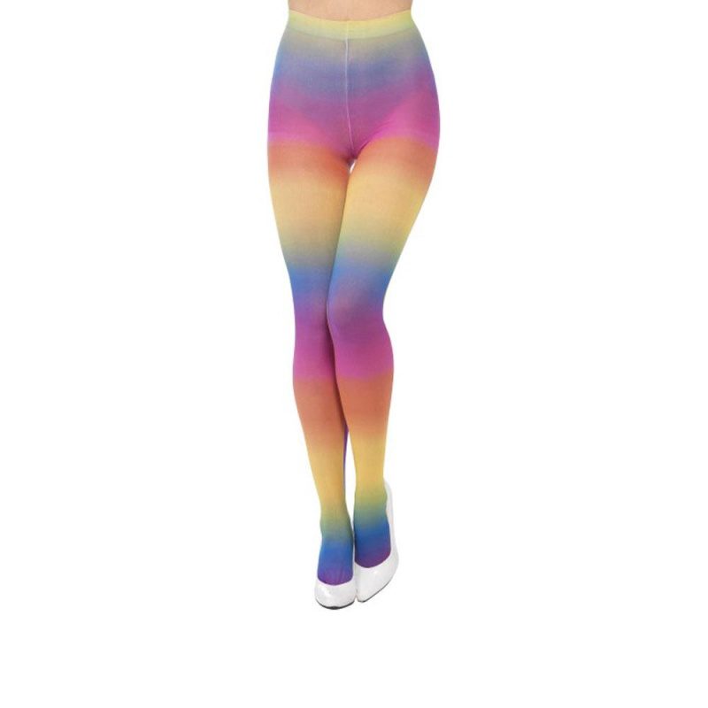 Ondoorzichtige panty Rainbow - carnavalstore.de