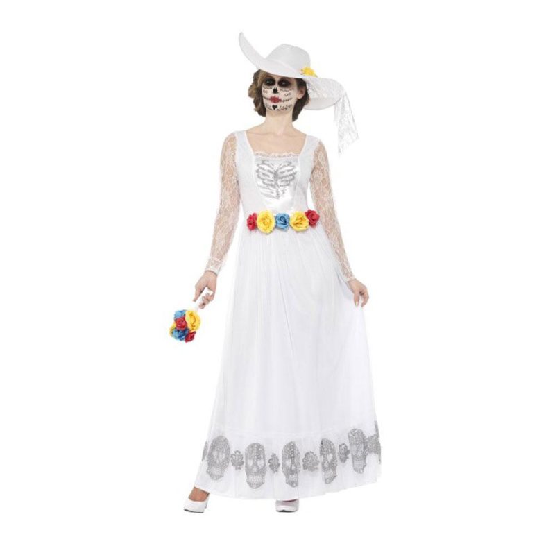 Costume de mariée squelette jour des morts - carnivalstore.de