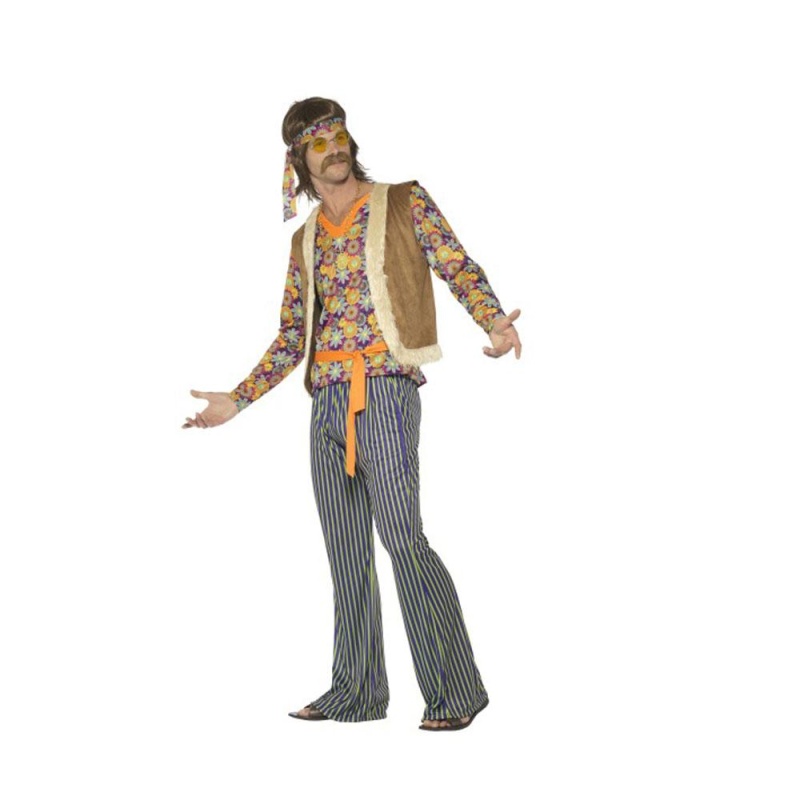 60's Singer Costume, Male, with Top, Waistcoat - carnivalstore.de