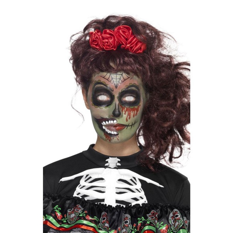 Damen Tag der Toten Zombie Set de maquillaje | Kit de maquillaje Zombi del Día de los Muertos - carnivalstore.de
