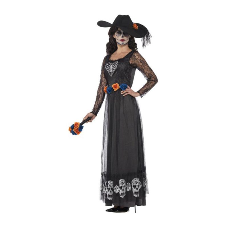 Damen Tag der Toten Braut Kostüm | Στολή Νύφης Day of the Dead Skeleton - carnivalstore.de