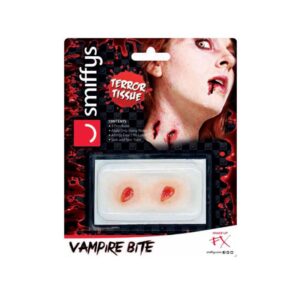 Vampir dell'orrore unisex Bisswunde Wasserlöslich | Trasferimento della ferita dell'orrore, ferita da morso di vampiro - carnivalstore.de