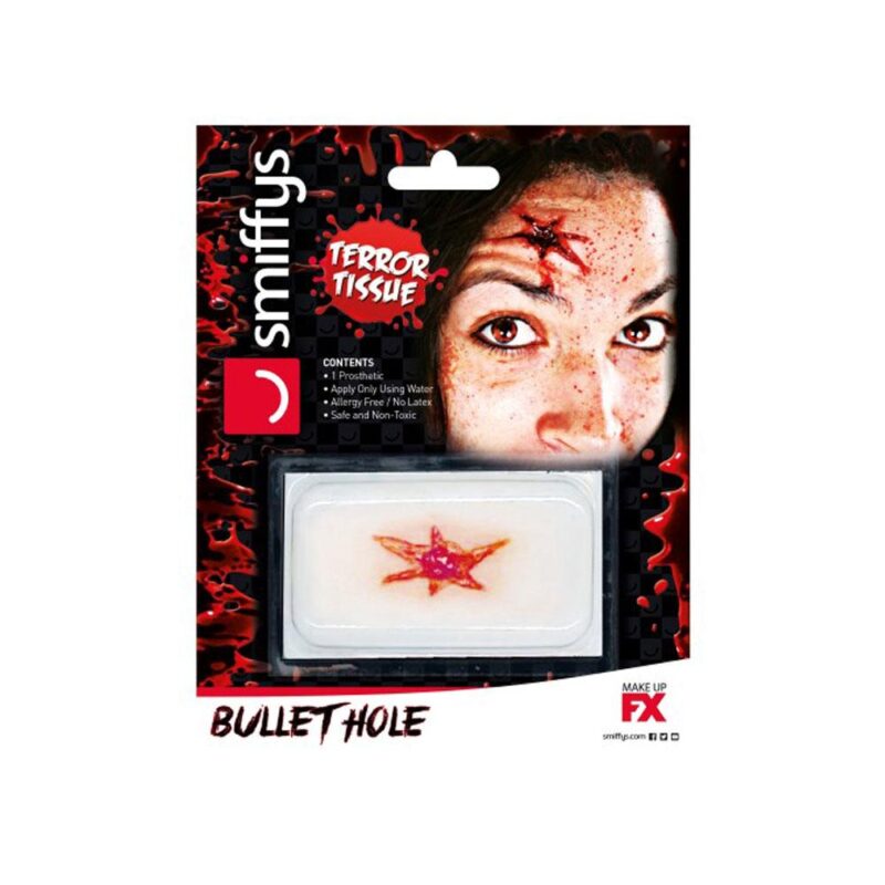 Horror Wound Transfer, Bullet Hole Wound - carnivalstore.de