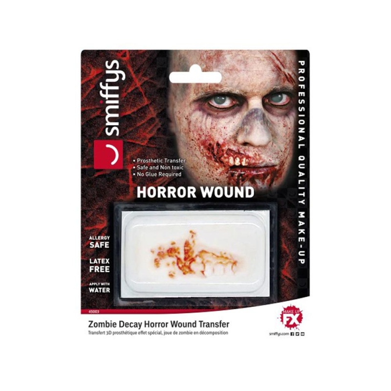 Narbe Mund | Horror Wound Transfer, Zombie Decay - carnivalstore.de