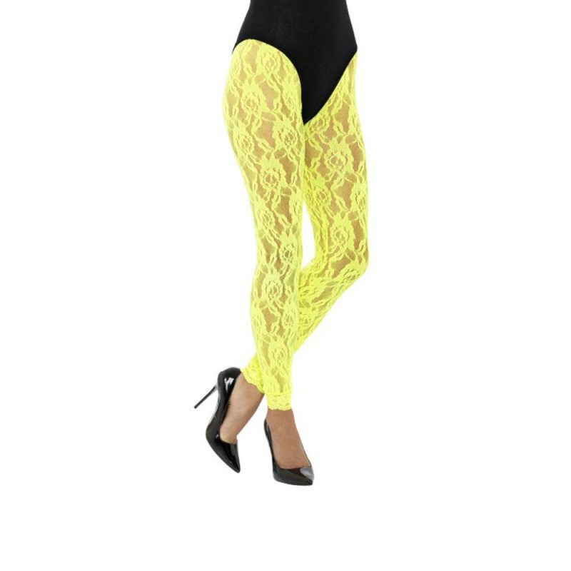 Legging Damen 80er Jahre Spitzen | Legging en dentelle des années 80 - carnivalstore.de