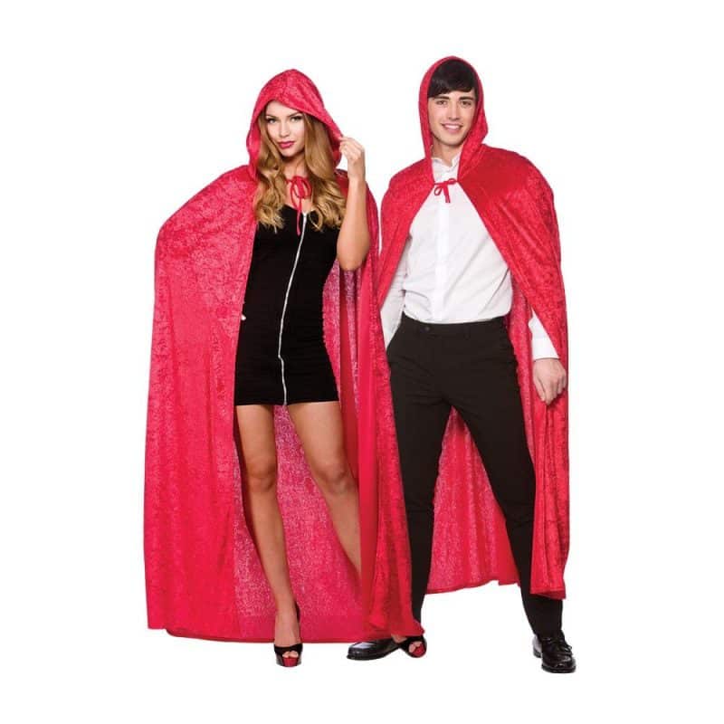 Deluxe fluwelen cape met capuchon voor volwassenen - carnavalstore.de