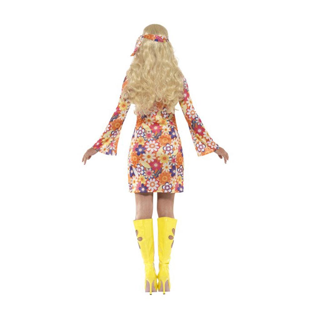 Damen Blumen Hippie Kostüm | Flower Hippie Costume - carnivalstore.de