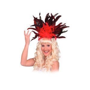 Carnival Headdress Röd - carnivalstore.de