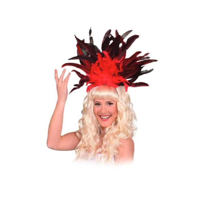 Carnaval Hoofdtooi Rood - carnavalstore.de