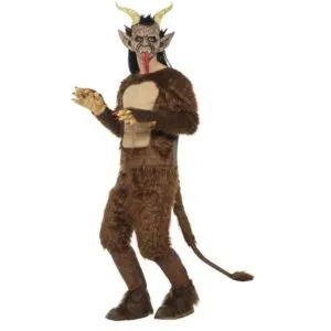Beast - Krampus Demon Kostum z dolgim ​​krznom - carnivalstore.de