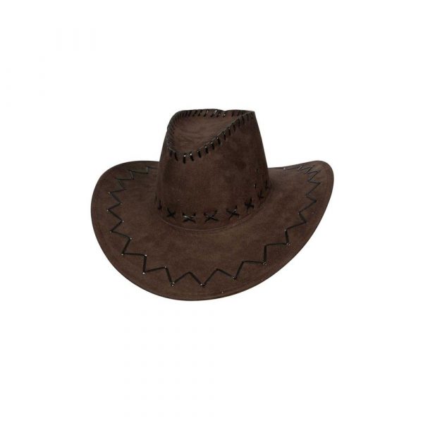 Black / Brown Suede Cowboy Hat - Carnival Store GmbH