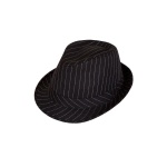 Black Fedora with Pinstripe - Carnival Store GmbH