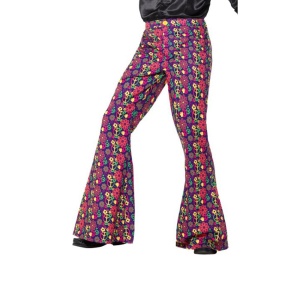 60s Psychedelic CND Schlaghose | 60s Psychedelic CND Flared Trousers - carnivalstore.de