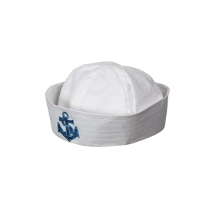 Sailor Doughboy Hat with Sequin Anchor - Carnival Store GmbH
