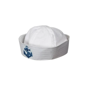 Sailor Doughboy Hat med pailletteranker - Carnival Store GmbH