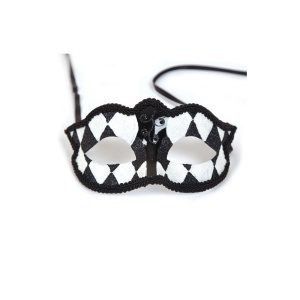 Marciana Eyemask – mustvalge – carnivalstore.de