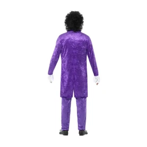 Херрен 80ер Јахре Лила Мусикант Костум | Пурпурни музичарски костим 80-их - царнивалсторе.де