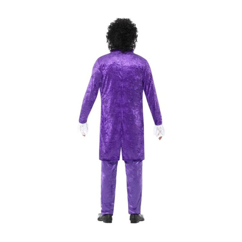 Herren 80er Jahre Lila Musikant Kostüm | Costum de muzician violet anii 80 - carnivalstore.de