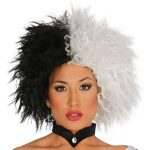 Weisse/Schwarze Perücke | White & Black Wig - carnivalstore.de