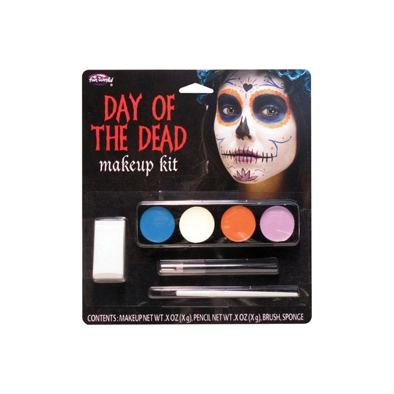Kit de maquillaje Día de Muertos - Chica Fantasma - carnivalstore.de