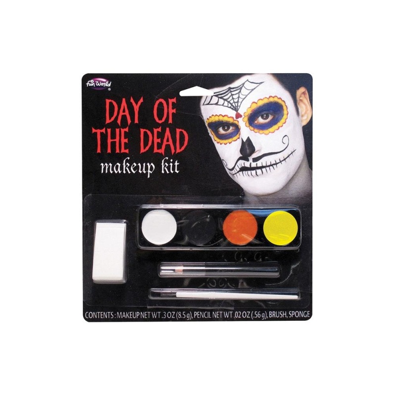 Day of the Dead Makeup Kit - Viikset Man - carnivalstore.de