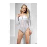 Spitze Body, weiß | Pitsi Bodysuit valkoinen - carnivalstore.de