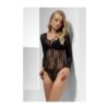 Spitzen-Body Schwarz | Lace Bodysuit - carnivalstore.de