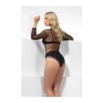 Visnet bodysuit met hoge pijpen - carnavalstore.de