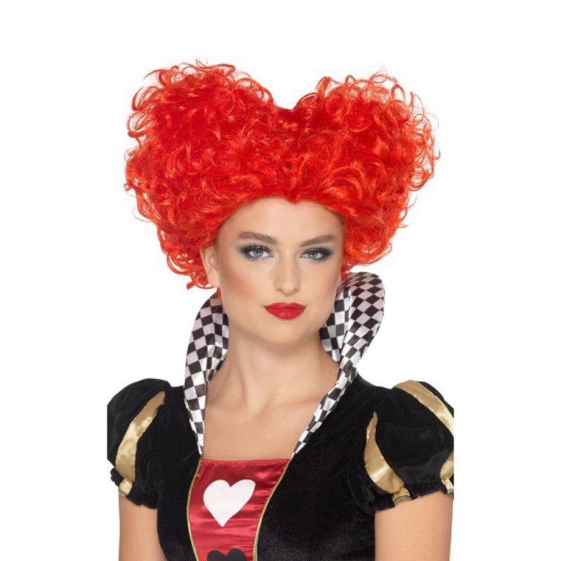 Herz Perücke Damen Rot Einheitsgröße | Heart Wig - carnivalstore.de