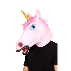 Latexová maska ​​Unicorn - carnivalstore.de