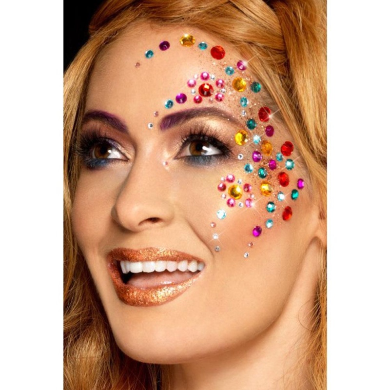Rainbow Jewel Face Gems - carnavalstore.de