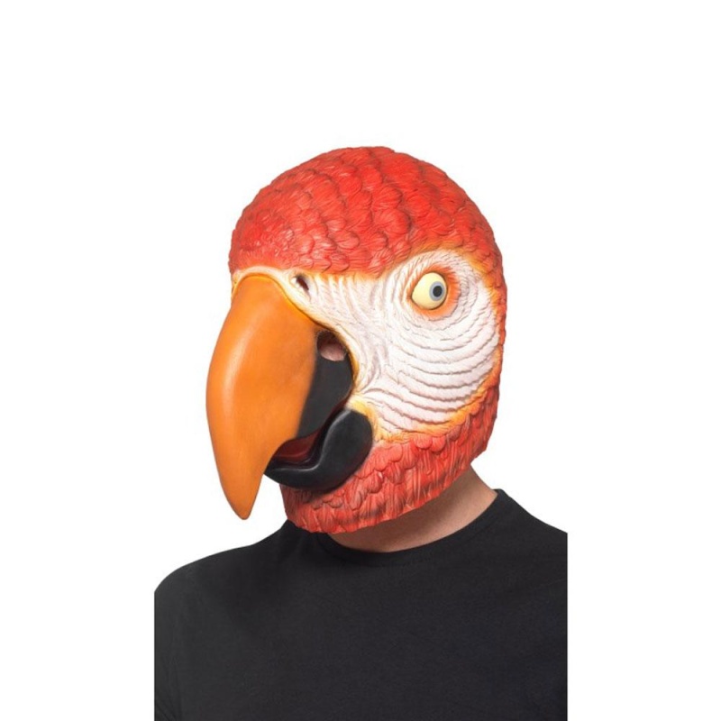 Papagei Maske aus Latex | Parrot Latex Mask - carnivalstore.de