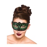 Maska na oczy Verona - Zielony brokat - carnivalstore.de