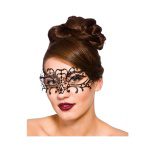 Masque pour les yeux en filigrane - Noir - carnivalstore.de