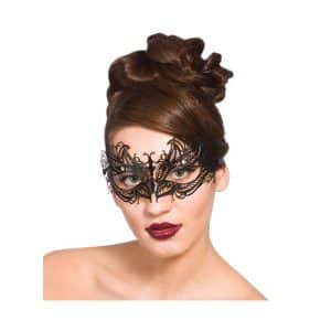 Masque pour les yeux en filigrane - Noir - carnivalstore.de