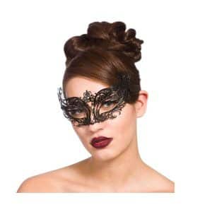 Maschera per gli occhi in filigrana - Nera - Carnivalstore.de