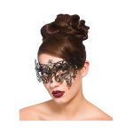 Masque pour les yeux en filigrane - Noir avec diamants - carnivalstore.de