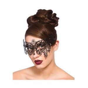 Filigran Auge Mask - Schwaarz w/Diamantes - carnivalstore.de