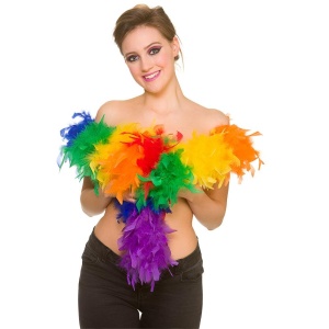 Rainbow Feather Boa - Carnival Store GmbH