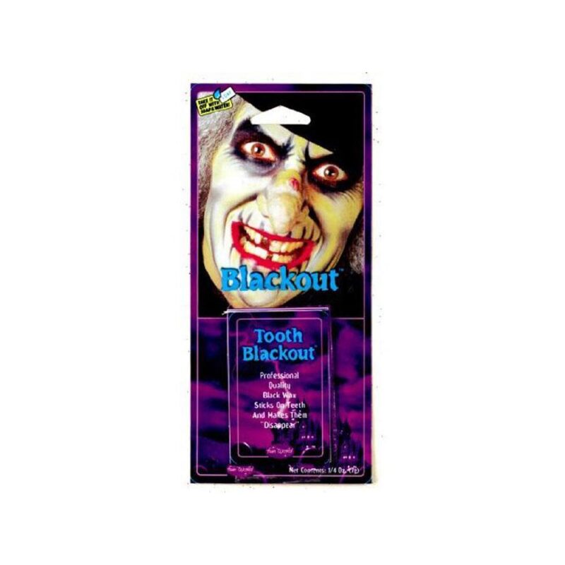 Tooth Black Out Wax voor Heks & Piraat Zombieean - carnavalstore.de